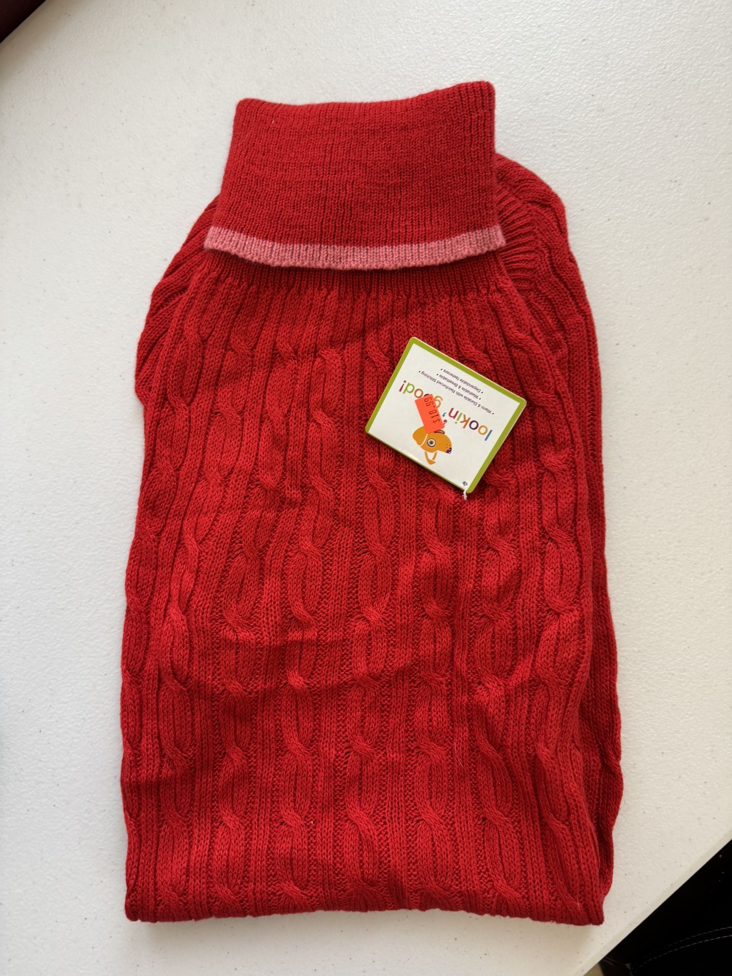 XL Red dog Sweater