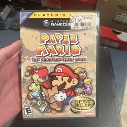 Paper Mario The Thousand-Year Door Nintendo GameCube Used In Original Box