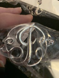 New Silvertone J initial bracelet