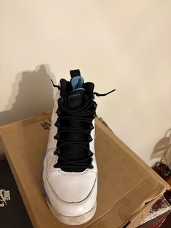 Air Jordan 9 Retro – White / Black / University Blue – Size 9
