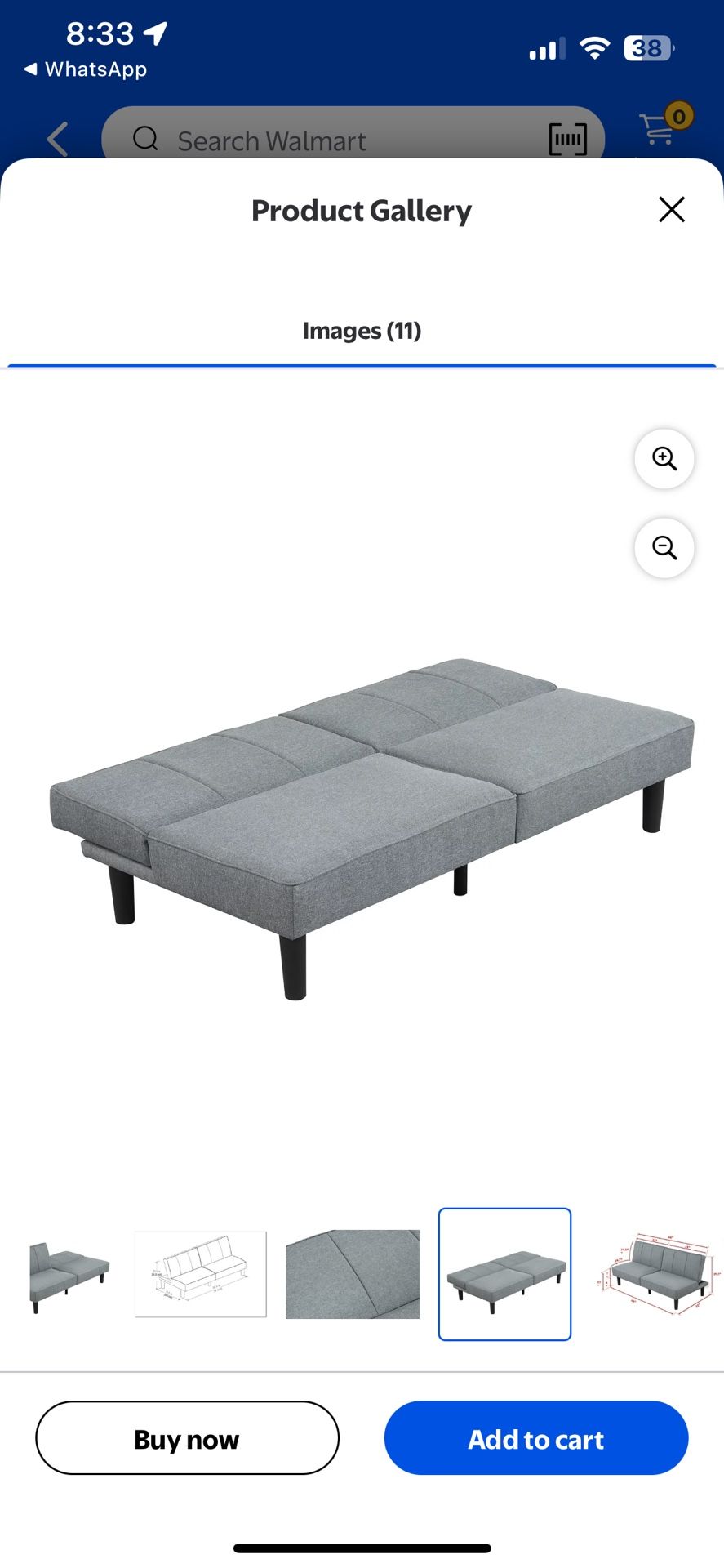 New Futon sofa Cum Bed Unboxed