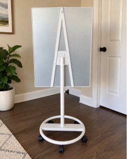 Title: Mobile Whiteboard / Dry Erase Board on Wheels – Adjustable Stand FIRM PRICE