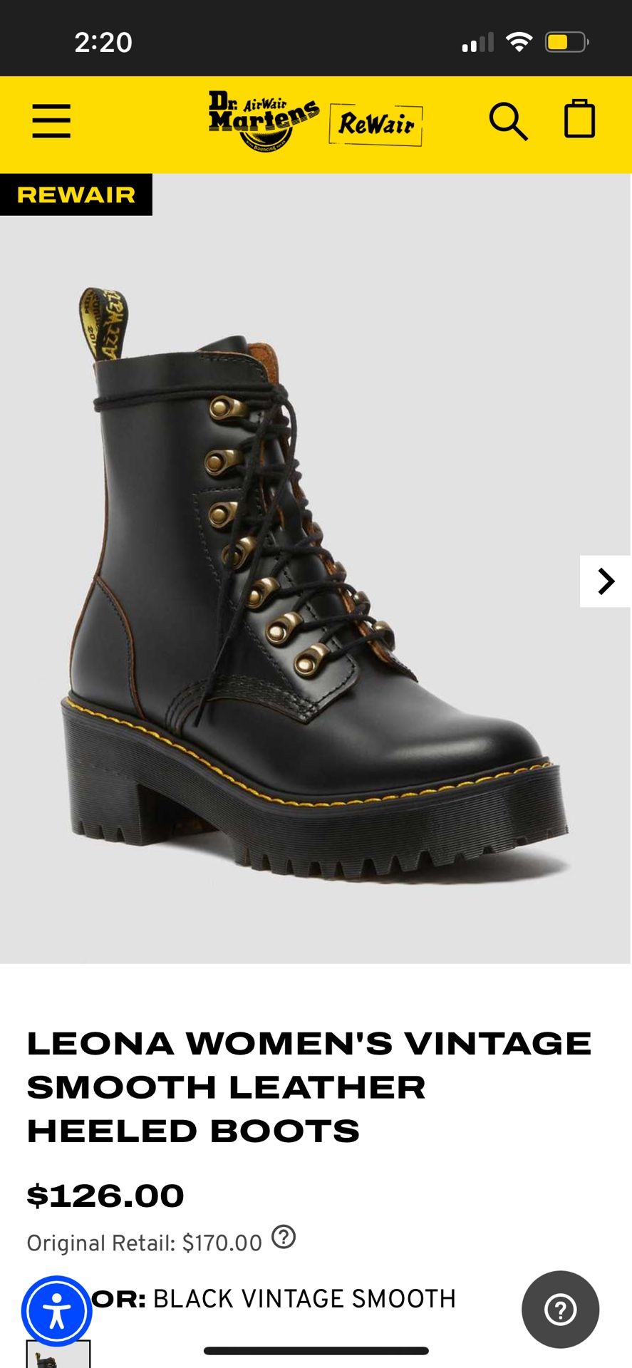 LEONA WOMEN'S VINTAGE SMOOTH LEATHER HEELED BOOTS