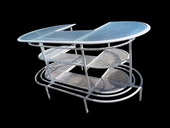 Vintage mcm postmodern patio bar