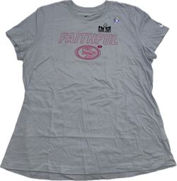 Nike San Francisco 49ers Faithful Gray T Shirt Women’s XL New