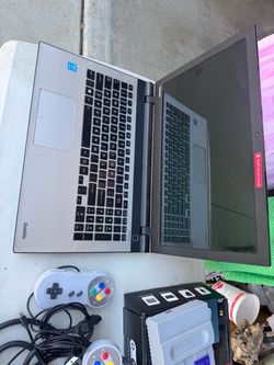 Laptop with cable