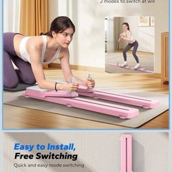 MERACH Pilates Board, Multifunctional Abdominal Plate, Detachable Ab Trainer Machine with Anti-Slip and Quiet Design, Portable Pilates Reformer for Co