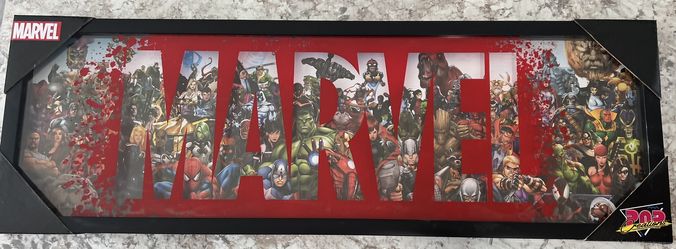 Marvel Glass Poster