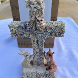 Jim Shore Cross New In Box Easter By Enesco