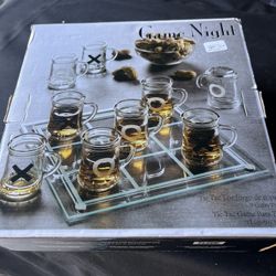 Game Night Tic-Tac-Toe Drinking Set Game