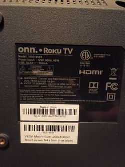 Onn 32inch HD 720p LED Roku smart tv