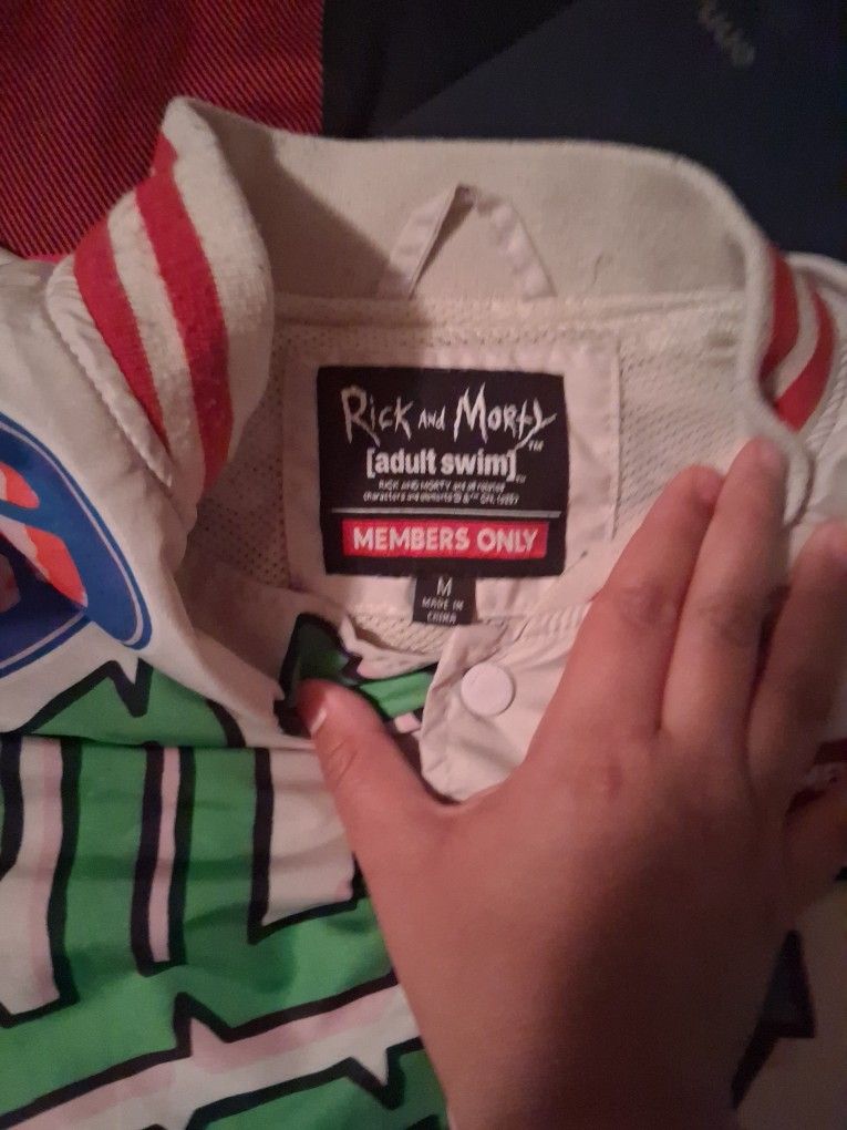 Rick and Morty jacket, Members Only, rare, collectible, Adult Swim