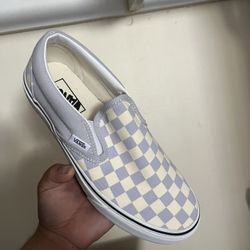 Checkered Vans Blue/gray