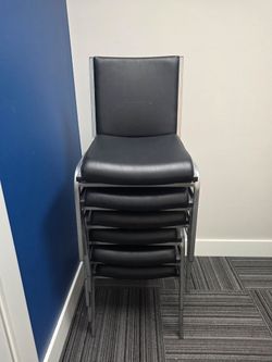 🪑 Set of 6 Commercial Stacking Chairs – Office, Event, Conference
