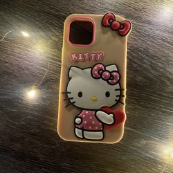 iphone 12 hello kitty silicone phone case 🤍