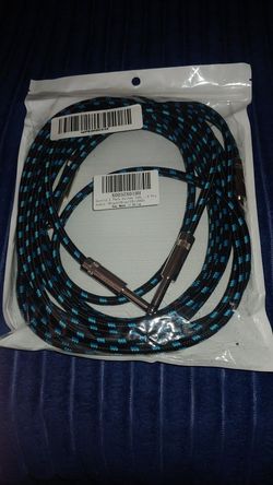 Sovvid 2 Pack Guitar Cable 10ft - Straight Instrument Cable Quarter Inch Cable