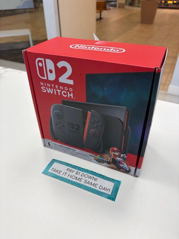 Nintendo Switch 2 Gaming Console New - Pay $1 DOWN AVAILABLE - NO CREDIT NEEDED