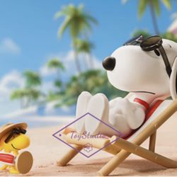 SUN BATHING Snoopy & Woodstock Figure The Best Friends Series Authentic POPMART