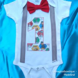 Paw Patrol 1st birthday onesie
