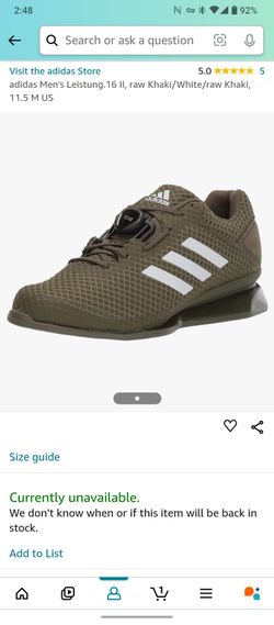 adidas gazelle silver green womens Adidas Leistung 16 II Weightlifting Shoes
