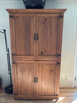 Pine Wood Storage Cabinet 