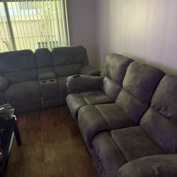 Reclining Sofa + Love Seat Combo