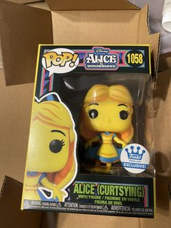 Funko POP! Alice Curtsying #1058 - Black Light- Funko Shop Exclusive