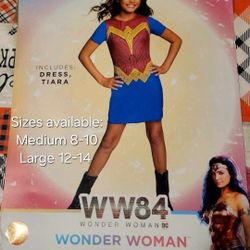 Wonder Woman Kid Halloween Costume 🎃 Medium Or Large