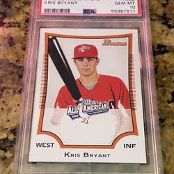 PSA 10 KRIS BRYANT 2009 Bowman Aflac RC BASEBALL CARD