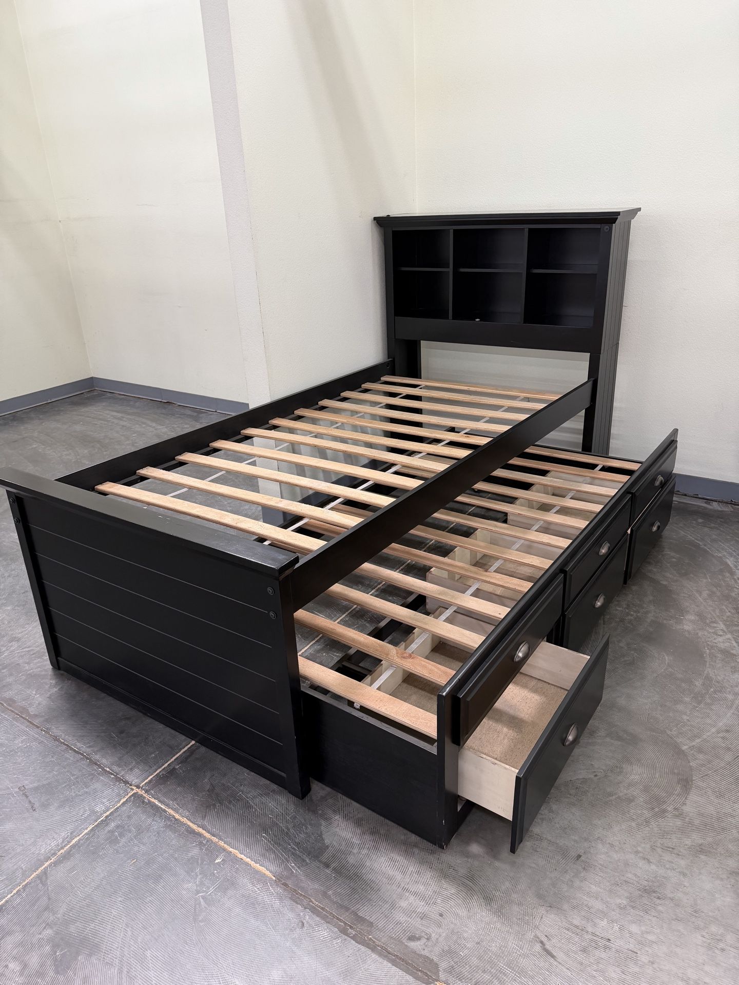Black Twin Bed & Storage