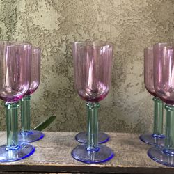 Six (6) Acrylic Gobblets