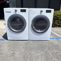 WHITE KENMORE FRONT LOAD WASHER DRYER SET