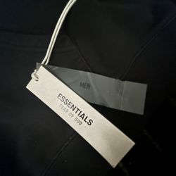 Black Essential Hoodie 