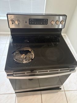 Glass top stove (glass is broken) oven works