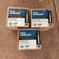 Superiorbild tile spacers..1/4"