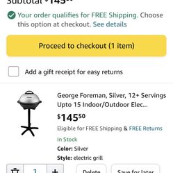 George Foreman Electric Grill