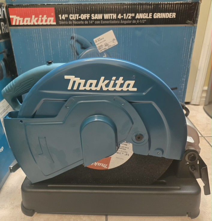 Makita 14" Cut-Off Saw With 4-1/2 Angle Grinder