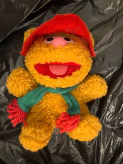 Vintage 1987 Jim Henson Muppet Babies Fozzie Bear Plush Toy, Produced for McDonalds