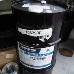 Mercury Outboard 92-858061Q01B SAE 80W90 Premium Gear Lube 16 Gallon Drum Scratch And Dent