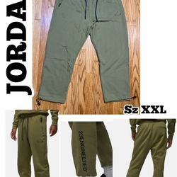 Air Jordan 23 Engineered Fleece Pants Joggers Men’s Sz 2XL Green 