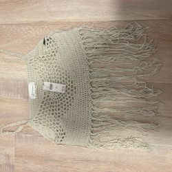 Crochet Crop Top By ANTHROPOLOGY 