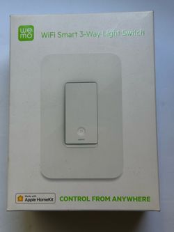 Wemo Smart Light Switch with Thread - Smart Switch for Apple HomeKit - 3 Way Switch Compatible - Smart Home Products, - Can only be used with Apple Ho