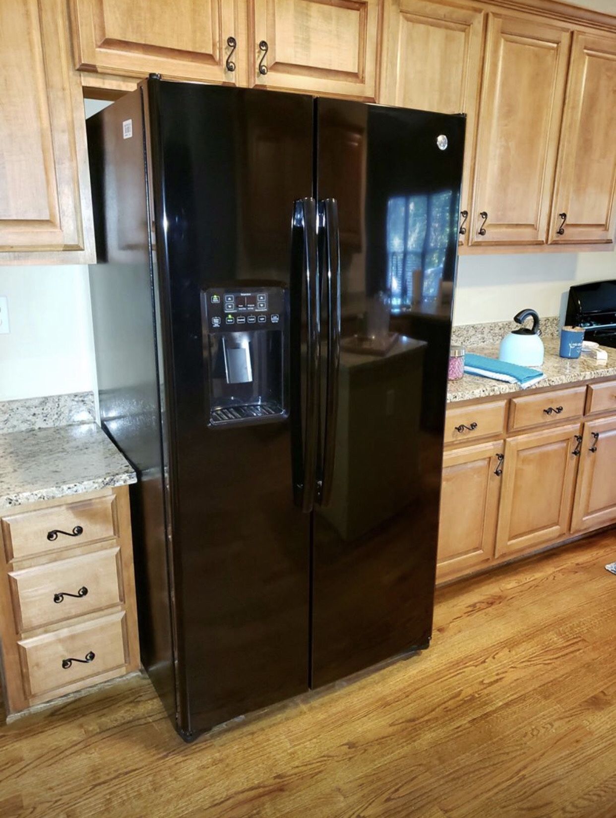 Black Side By Side Fridge