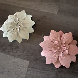 Flowers Metal Decoration Set 2 For A$6