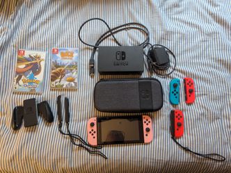 Nintendo Switch + 3 Games Bundle
