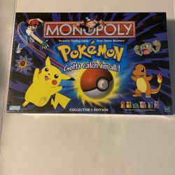 Pokémon 1999 Monopoly Collectors Edition SEALED