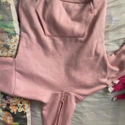 pink shein hoodie M
