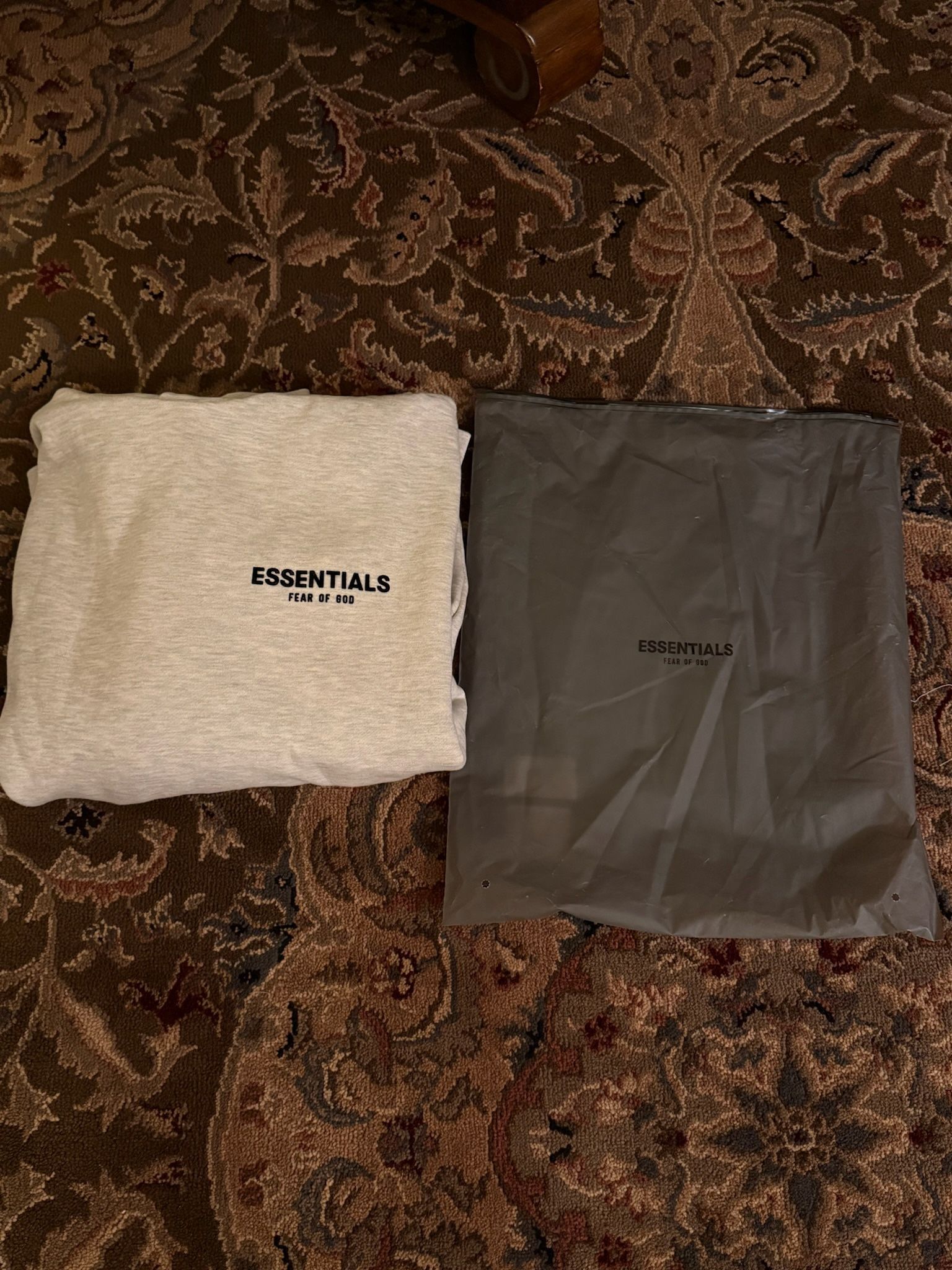 Fear of God Essentials Hoodie 'Light Oatmeal' - Brand New - Size Small 