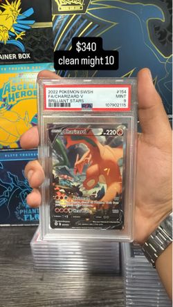Charizard V Alt Full Art 154/172 Pokemon Cards Brilliant Stars PSA 9