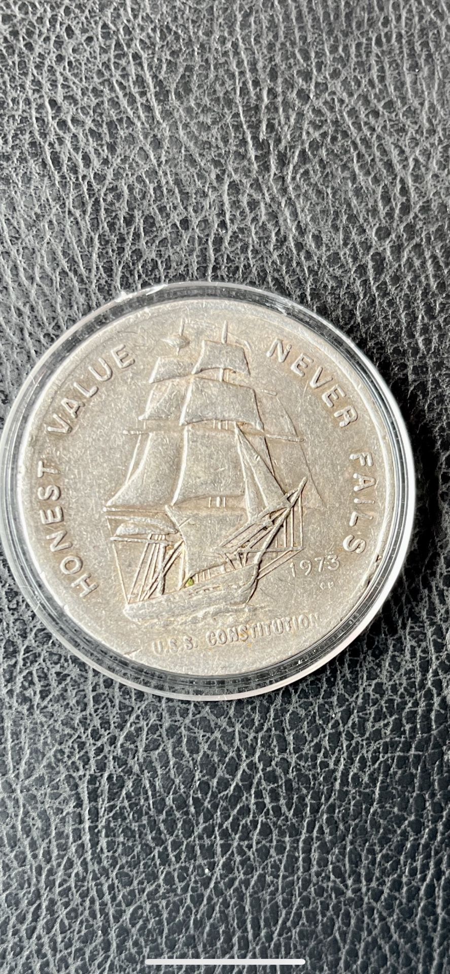 1973 One Troy Ounce Constitutional Silver 